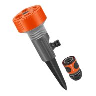 4-plošný zavlažovač Twist s hadicovou rýchlospojkou