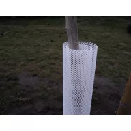 Ochranná mriežka pre stromčeky biela 110 cm