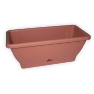 Balkónová debna, široký podnos terrakotta 40 cm