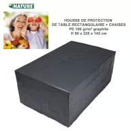 Prikrývka na záhradný nábytok RIMINI 90x205x325 cm