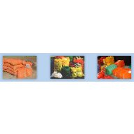 Raschel vrece oranž 33x43 so zaväzovaním (100 ks/bal)