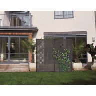 Dekoratívny vonkajší  panel Privat 1x2 m antracit