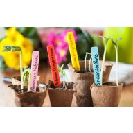 Označovacia tabuľa, žltá, plastová 10 cm, 40ks