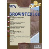 Tieniaca sieť BROWNTEX160 1,8X50 m hnedá 90%