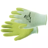 Rukavice záhradnéFudge nylon, latex dlaň zelené 4