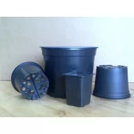   Čierny plastový kvetináč 12 cm (930 ks/kartón) Göttinger
