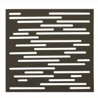   Plastový PP panel s dekoratívnymi motívmi Nautic panel hrdzavohnedý 1 m x 1 m