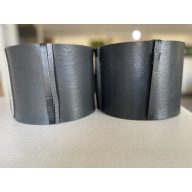   Recyklovaná záhonová obruba Etik Bordura tmavosivá 0,15x10m