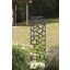 Kovová treláž na rastliny s dekoratívnymi kamennými motívmi Stone trellis čierna 0,33×1,2 m