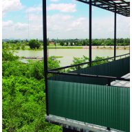 Oválna plastová trstina Litecane PVC zelená 1x3 m