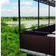 Oválny plastový tŕstok Litecane PVC hnedý 2x3 m