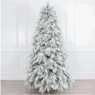 Borovica so zasneženým základom, 680 konárov 210 cm
