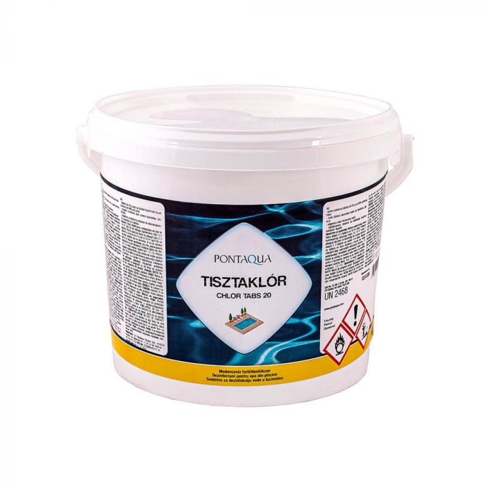 Purified chlorine slow dissolving chlorine tablets (20g) 3 kg
