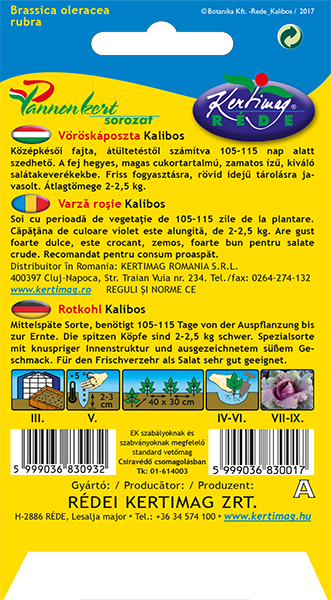 Kapusta červená Kalibos 2 g