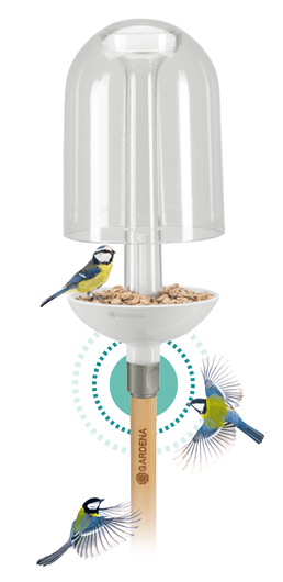 ClickUp! Gardena bird feeder