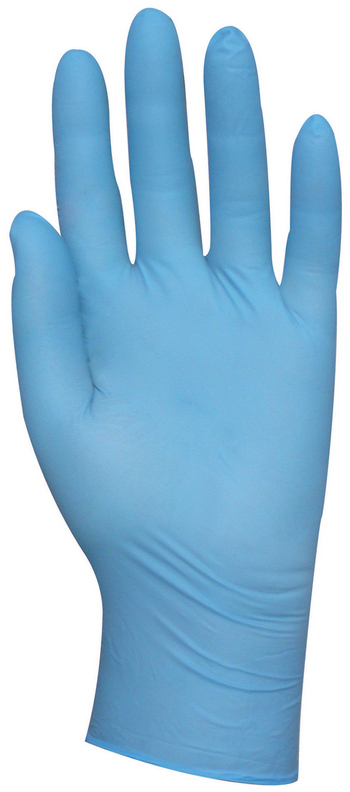 Ochranné rukavice, pudrované, modré,  Eurotecnique S 100 ks/balenie