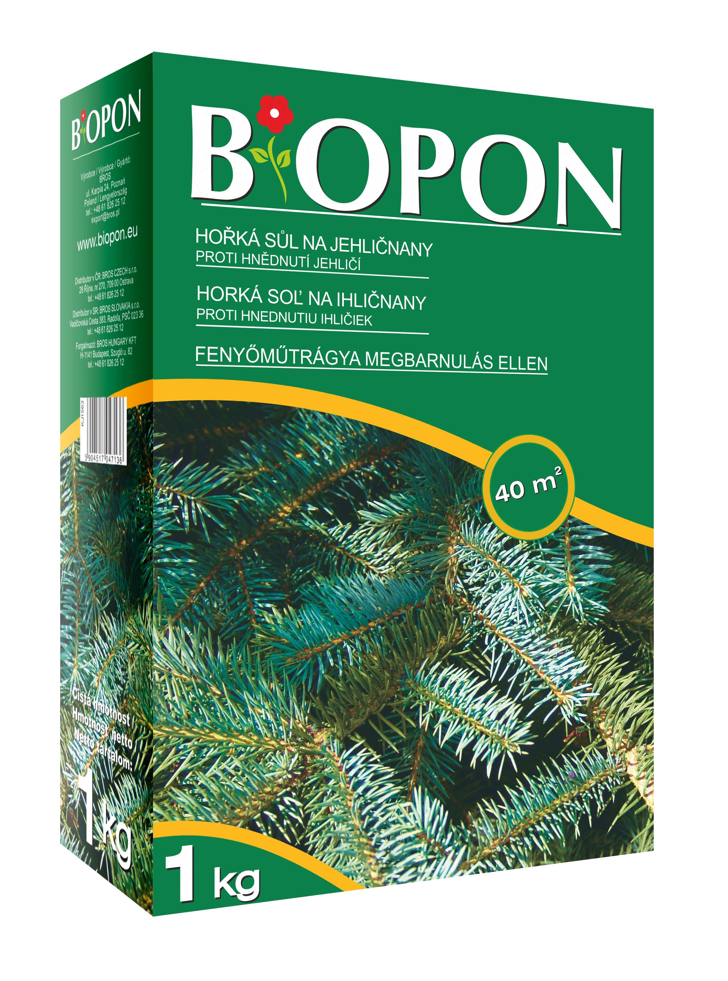 Biopon borovicové hnojivo proti hnednutiu1 kg