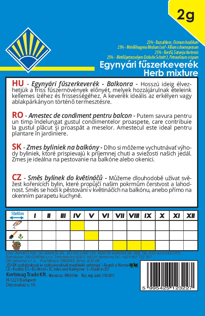 Letná zmes Balkon BK 2g