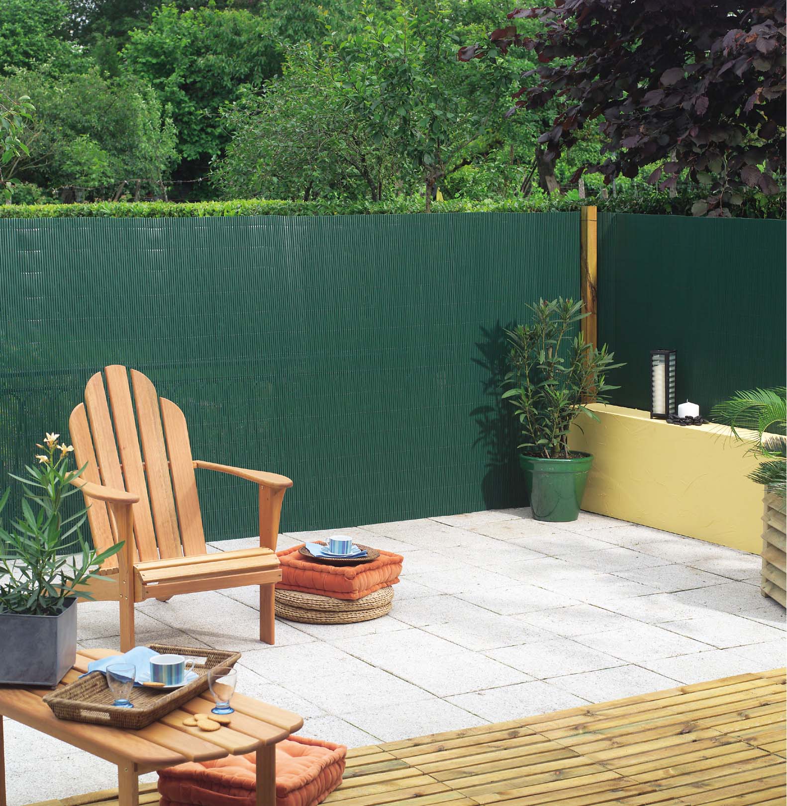 Oválna plastová trstina Plasticane Oval bambus 1x3 m