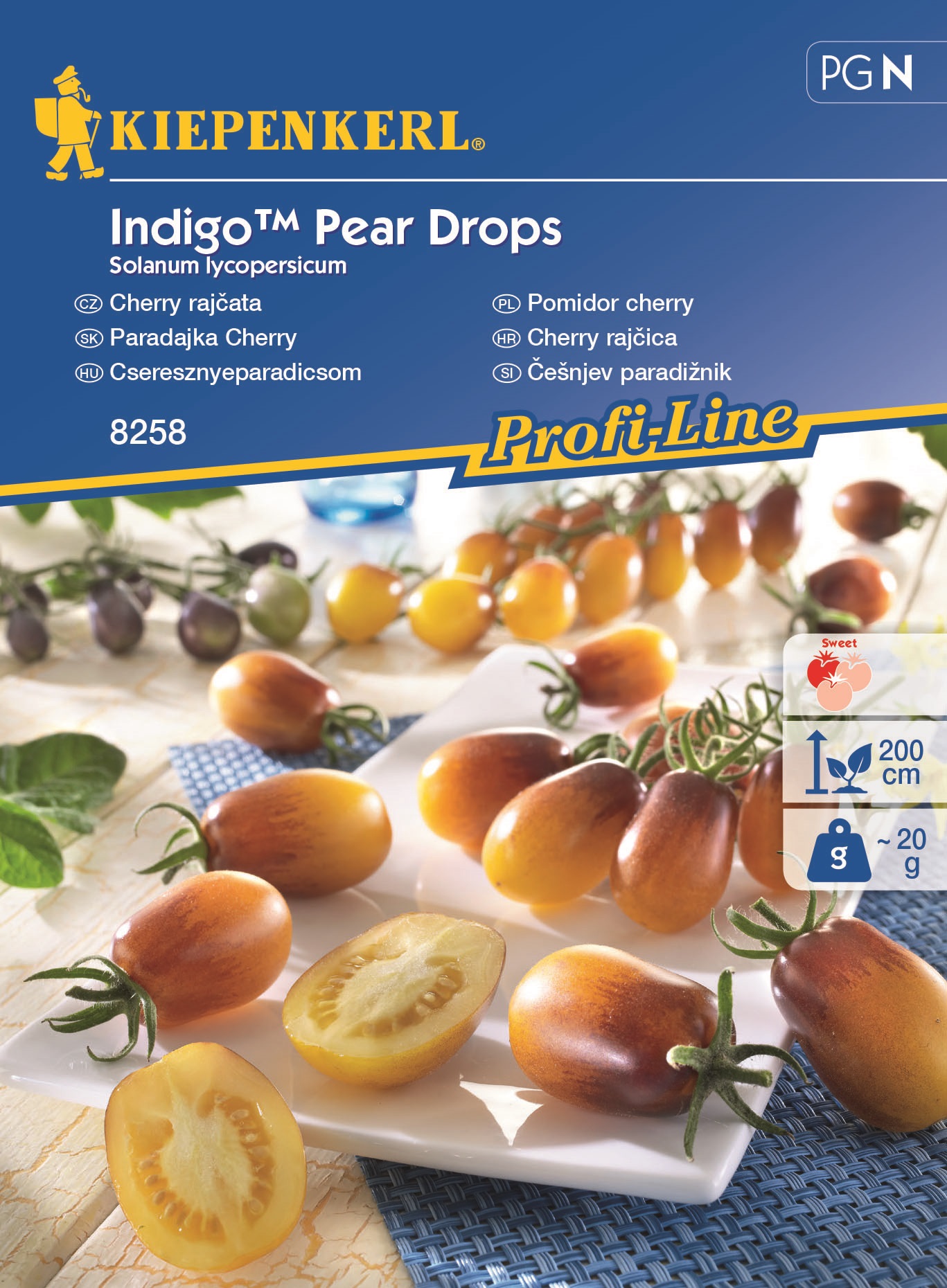 Čerešňové paradajky Indigo™ Pear Drops min. 9 ks semien Kiepenkerl