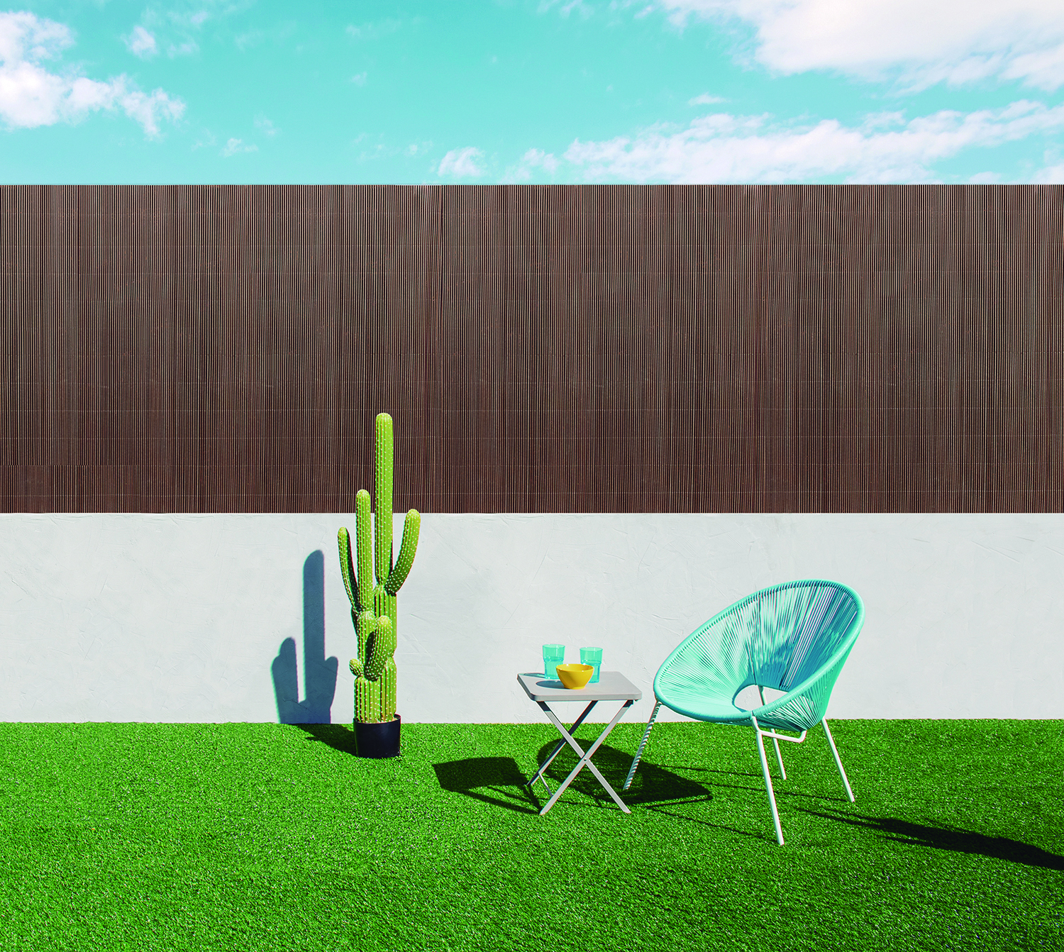 Szintetikus nádfonat természetes hatással VIMET LOP barna 2x3 m