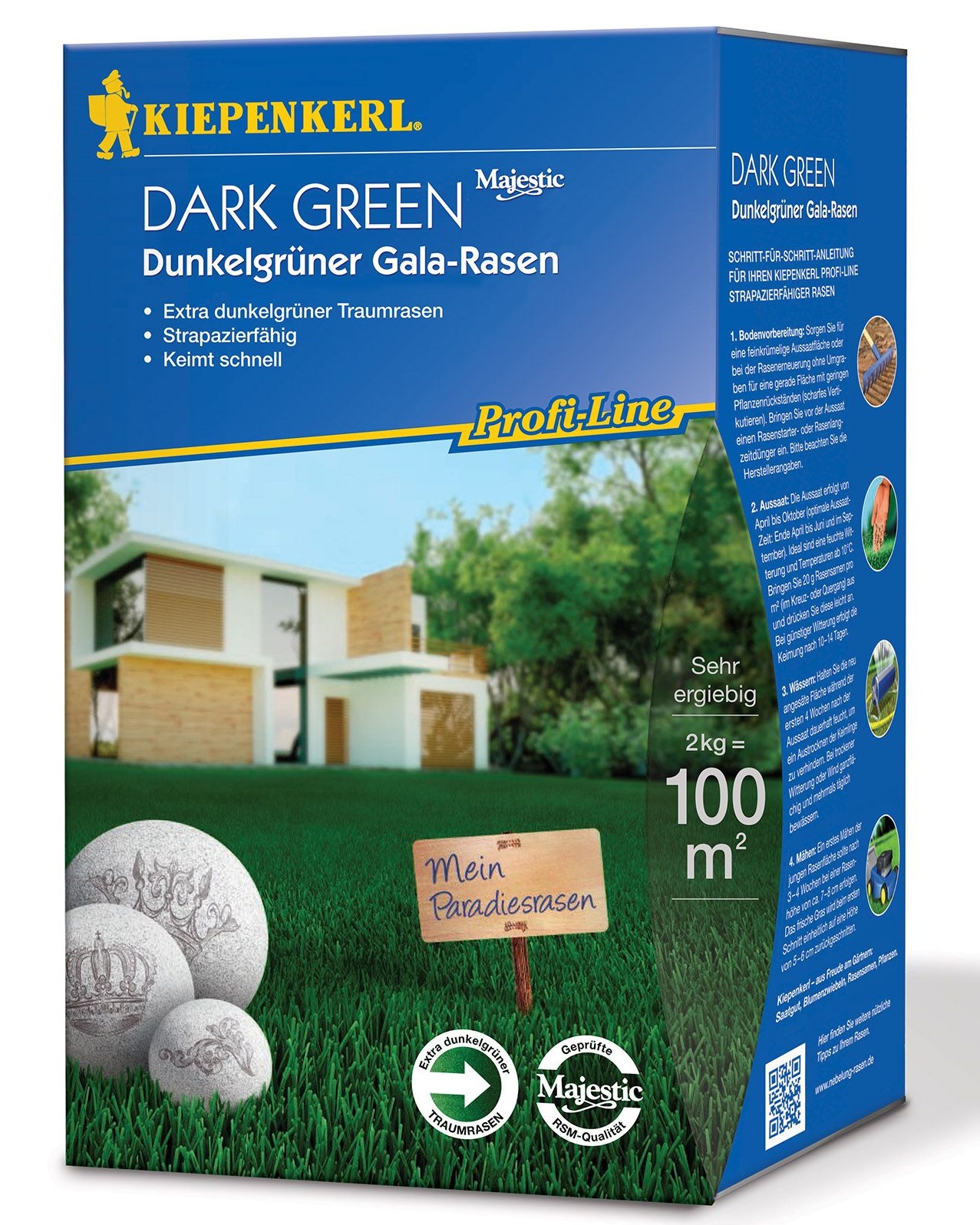 Trávnikové osivo Profi-Line Dark Green Kiepenkerl 2 kg