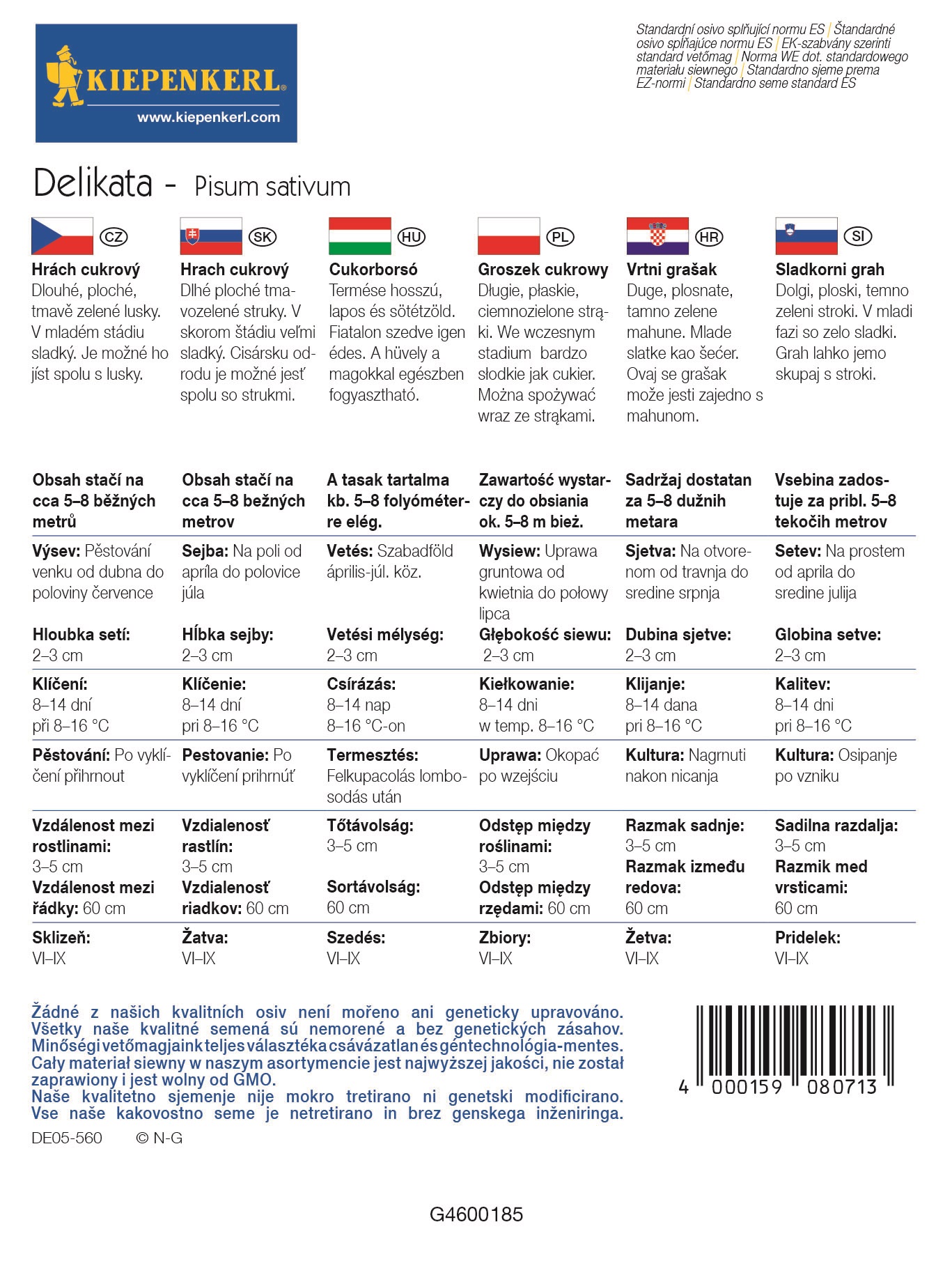 Cukorborsó Delikett 5-8 fm Kiepenkerl