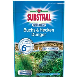 Substral Osmocote dlhodobé hnojivo pre buxusy, borovice a živé ploty 0,75 kg