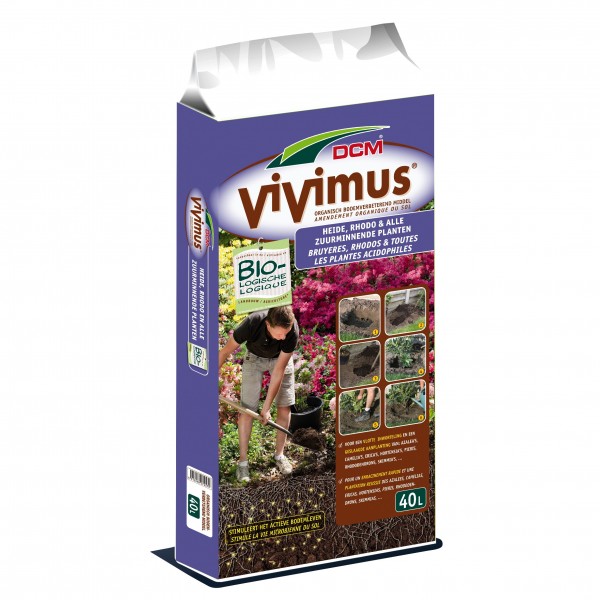 DCM Vivimus BIO talajjavító savanyú talajt kedvelő növényekhez 40 l