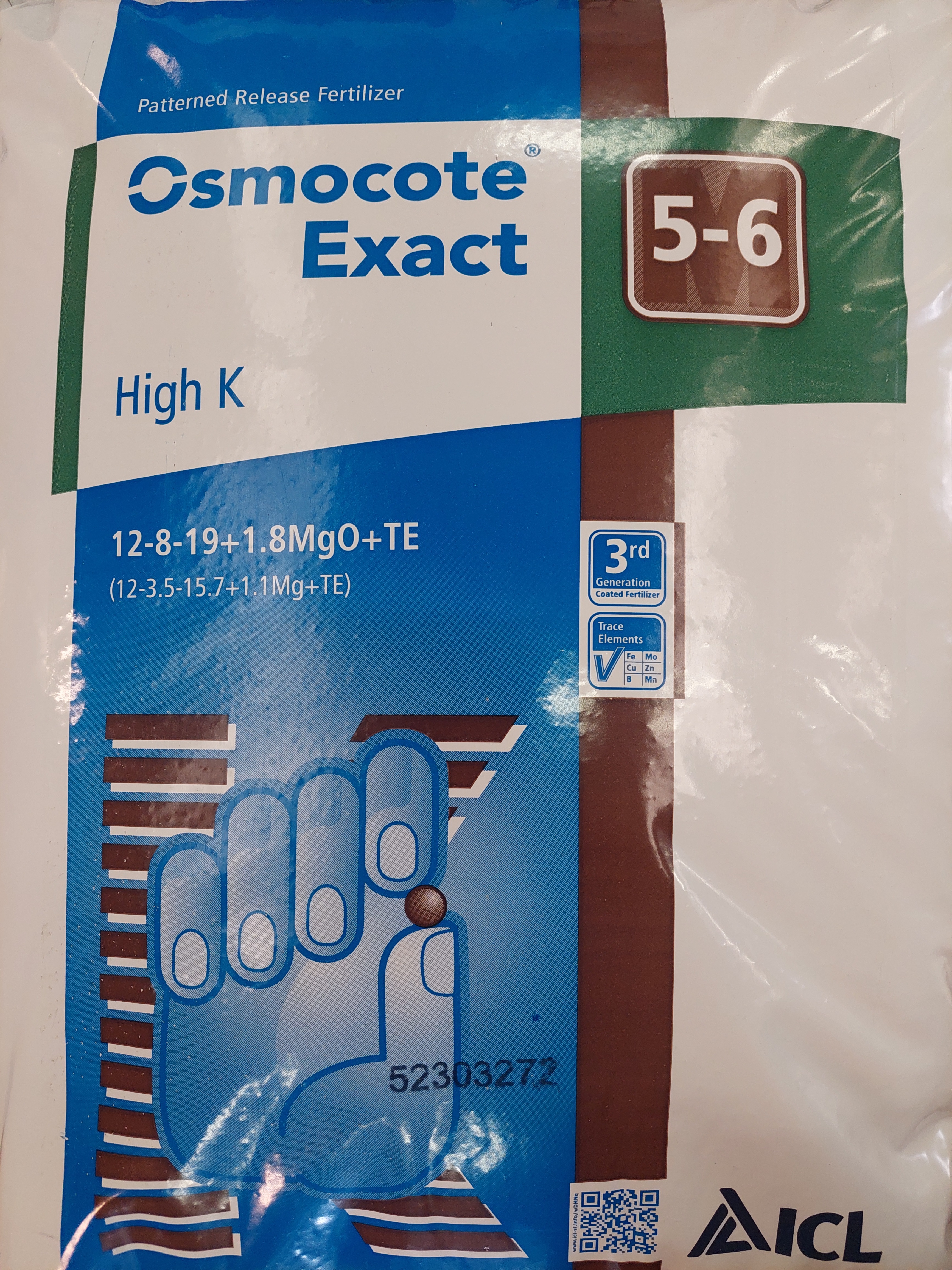 Osmocote Exact DCT Standard 5-6 mes. Draslíkové 12-07-19  25 kg
