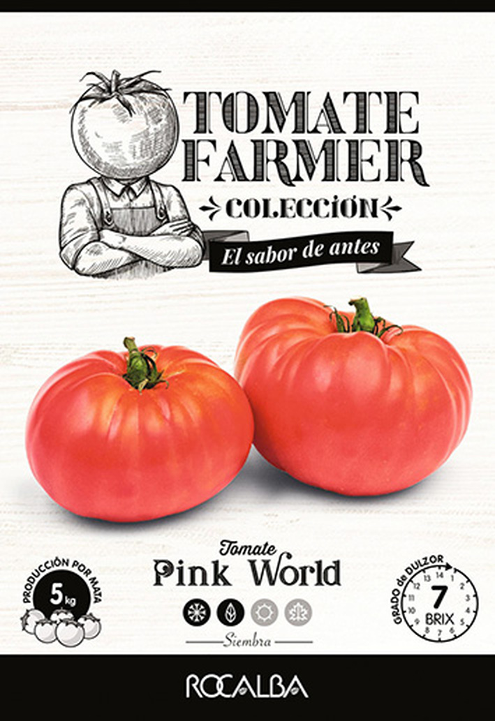 Paradajky Pink World (Farmer) Rocalba 15 semien