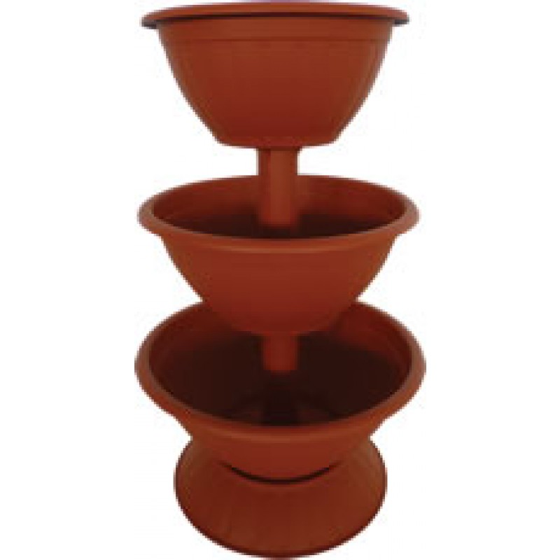 Kvetinová pyramída veľká, terrakotta