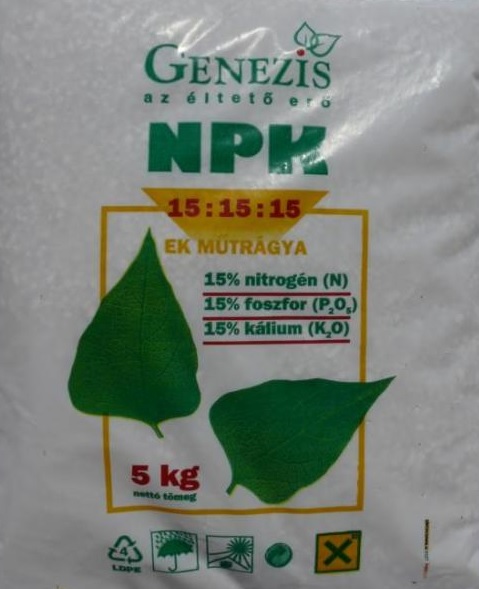 NPK 15-15-15 umelé hnojivo 5 kg