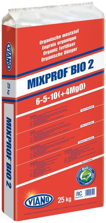 Viano organické hnojivo Mixprof Bio 2  6-5-10 +4Mg 25 kg