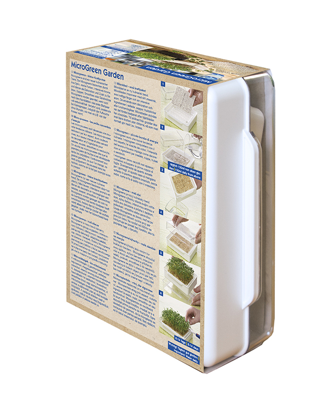 Mikrozeleninová sada na klíčenie  (podnos + 4 druhy vankúšikov) Kiepenkerl