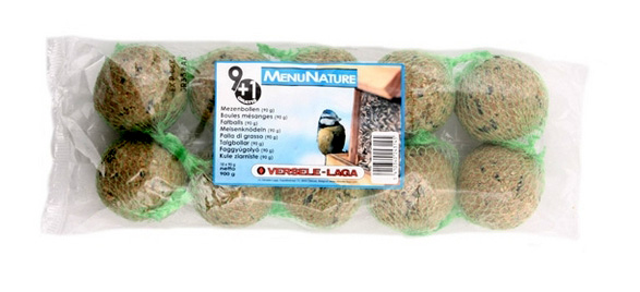 Vtáčie krmivo Guľa pre sýkorky 10 ks 900 g