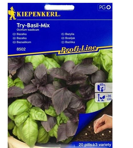 Bazalka (Try-Basil-Mix) sušená zmes semien Kiepenkerl 20 semien