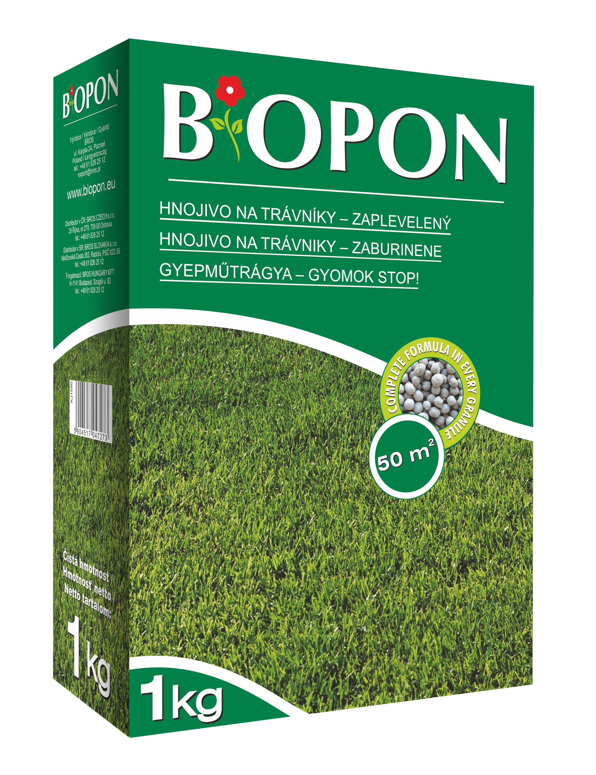 Biopon trávnikové hnojivo burina-stop 1 kg