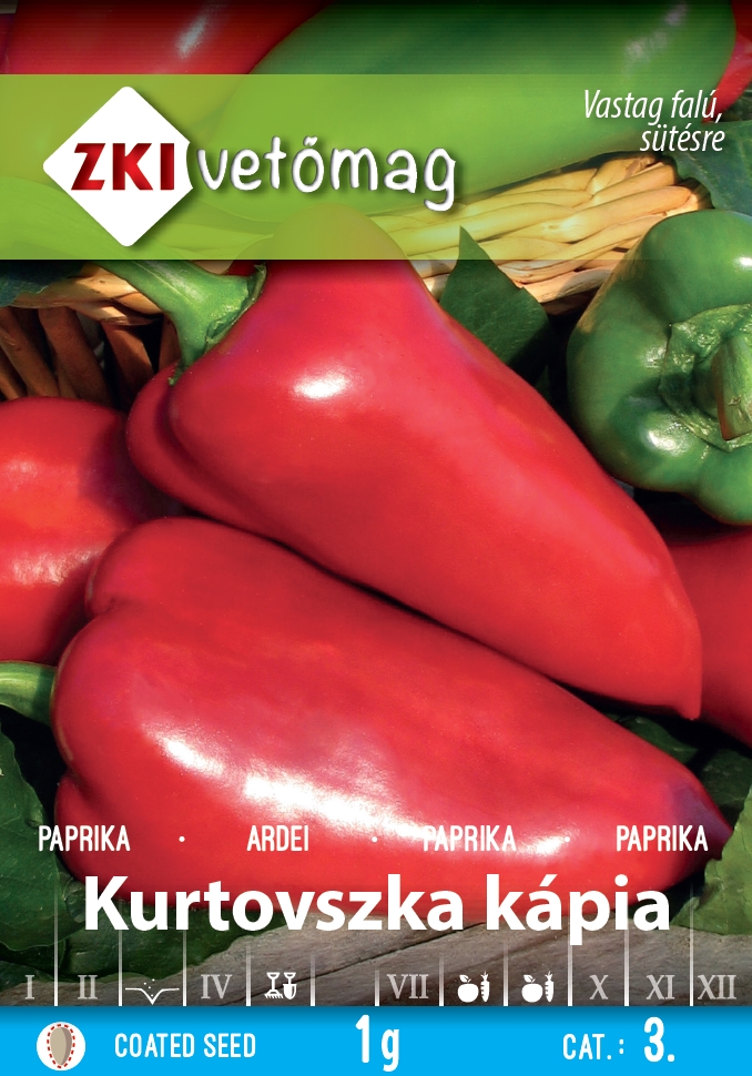 Étkezési paprika (kápia) Kurtovszka 1g ZKI