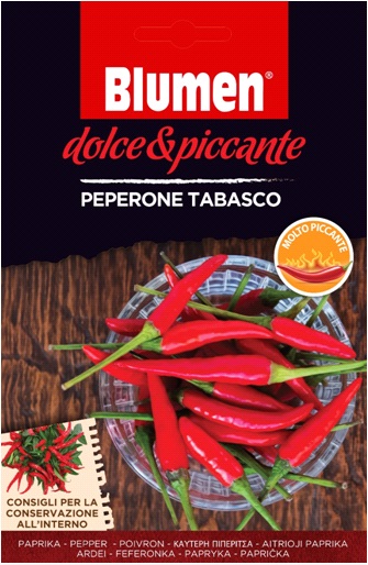 Tabasco pepperóni – veľmi štipľavé 20 semien