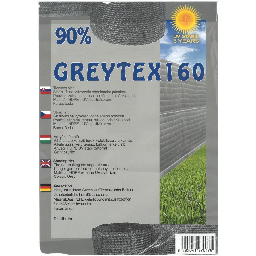 Fence mesh GREYTEX160 1X50 m anthracite 90%