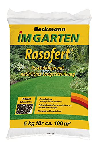 Beckmann Rasofert® long-acting organic mineral fertiliser 12+3+5+45% organic matter content 5 kg