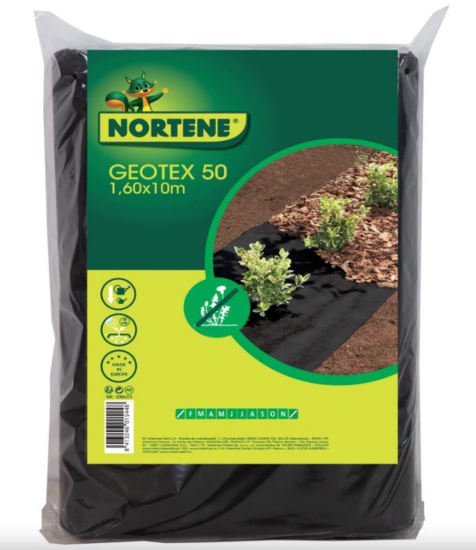 Geotextil fekete GEOTEX 50g/m2, 1,6x10m