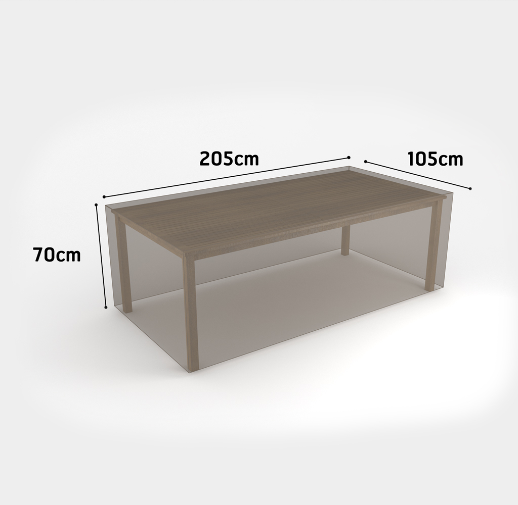 Kryt na záhradný obdĺžnikový stôl Covertop 205x105x70 cm