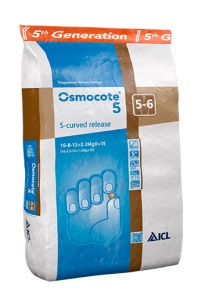 Osmocote 5 S-Curved 5-6 mes. Dusíkové 16-08-12+2MgO+TE 25 kg