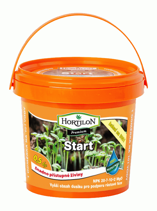 Vedrové granulované umelé hnojivo (Hortilan) Start 0,5 kg