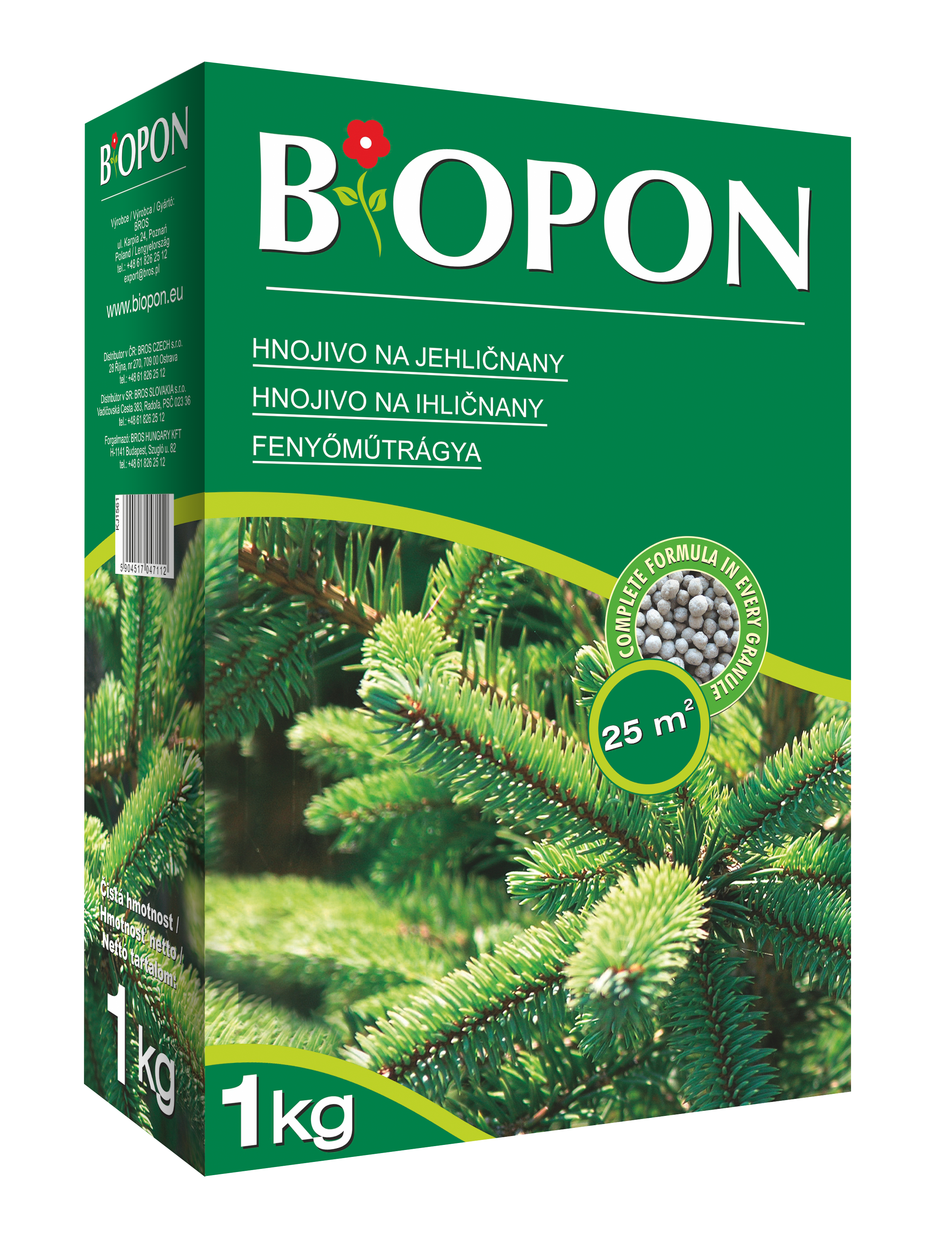 Biopon borovicové hnojivo 1 kg