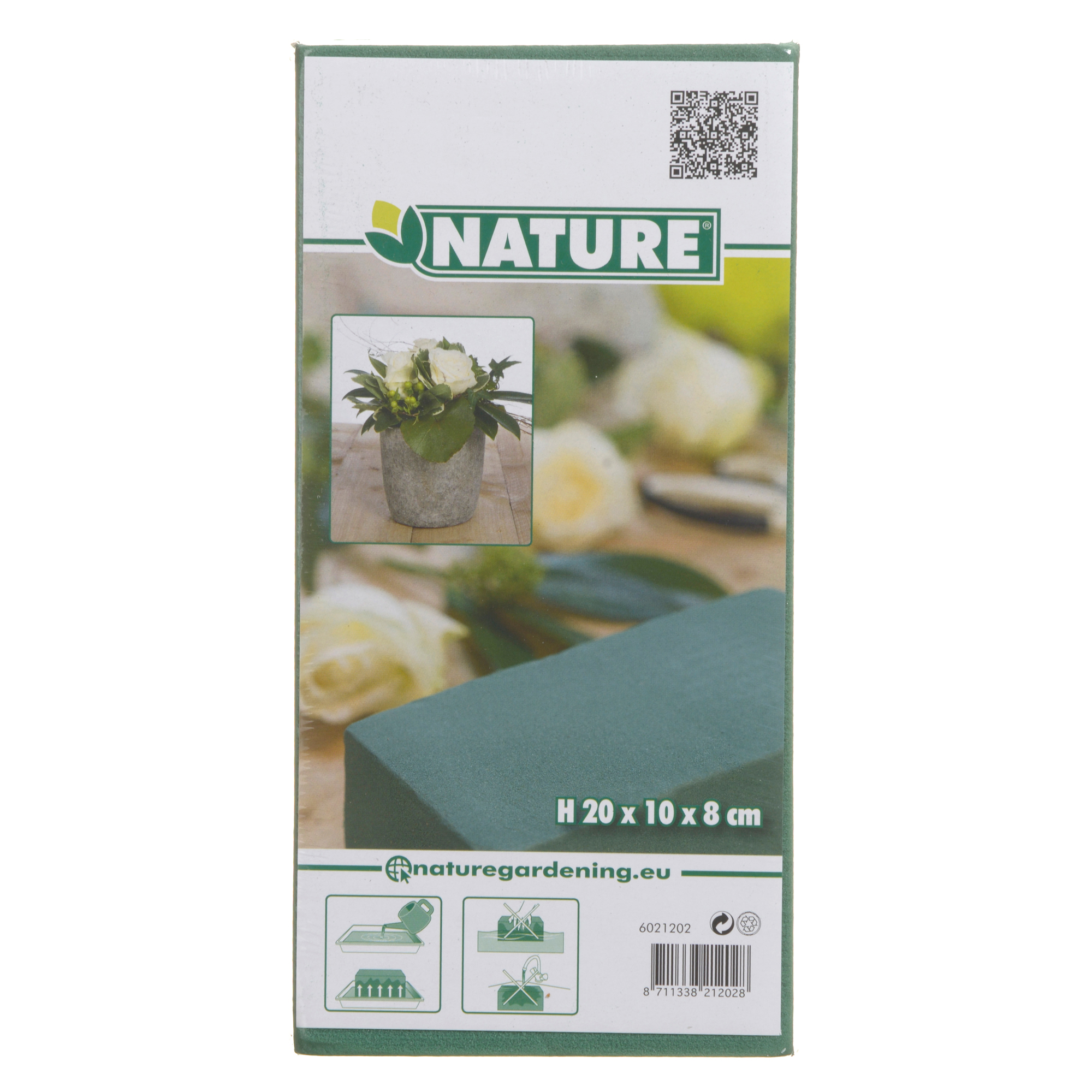 Špongia, dekoračný základ pre zelené rastliny  7,5X20X10cm