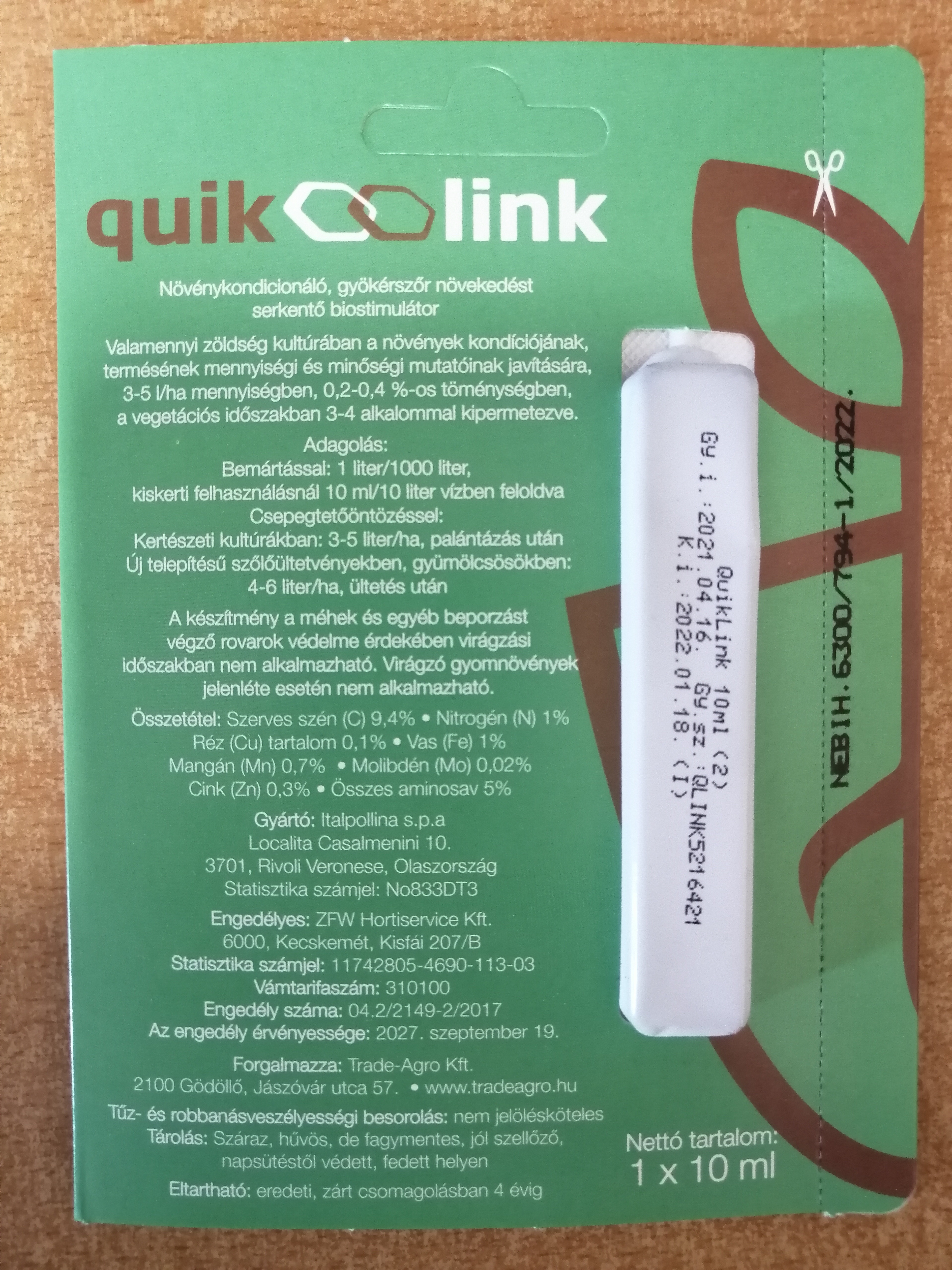 Quik Link 10 ml ampoule