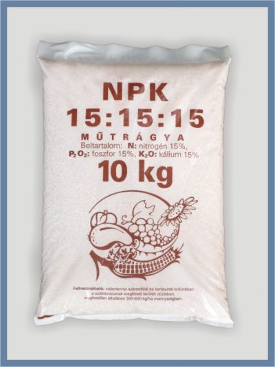NPK 15-15-15 műtrágya 10 kg